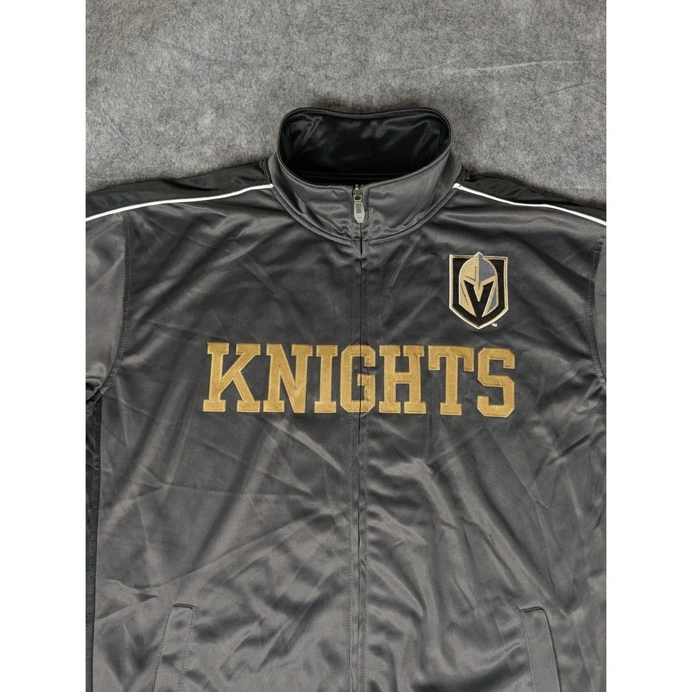 Majestic Black & Gold Knights Performance Jacket